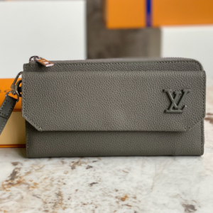 Louis Vuitton Aerogram Long Wallet - Gray 49682