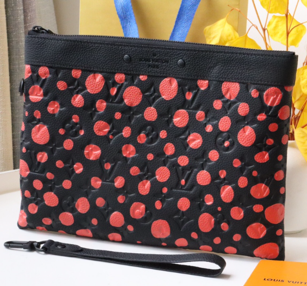 Louis Vuitton New Pochette To-Go Clutch Bag - Black/Red 64221