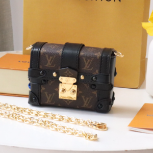 Louis Vuitton Trunk Chain Bag - Black 36487