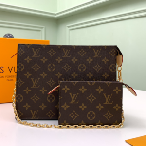 Louis Vuitton Toiletry Pouch On Chain Handbag - Brown 50724