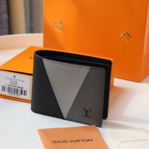 Louis Vuitton Slide Slender Wallet – Gray/Black 87071