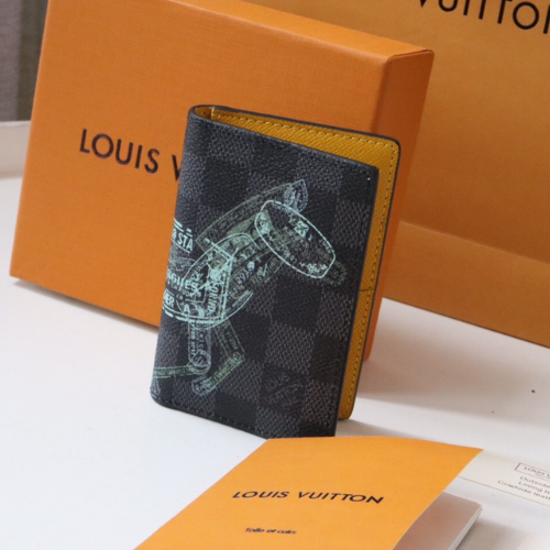 Louis Vuitton Passport Cover Damier Graphite Coated Canvas 53757