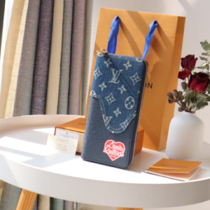 Louis Vuitton New Zippy Vertical Wallet - Blue 96886