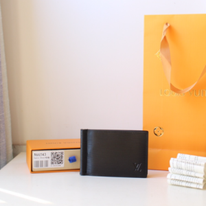 Louis Vuitton Cross Pattern Wallet - Black 97017