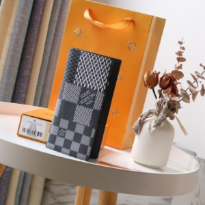 Louis Vuitton BRAZZA Wallet - Black/Gray 26599