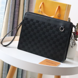 Louis Vuitton Standing Clutch Bag - Black 36312