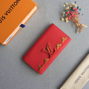 Louis Vuitton Capucines Compact Wallet - Red 90710