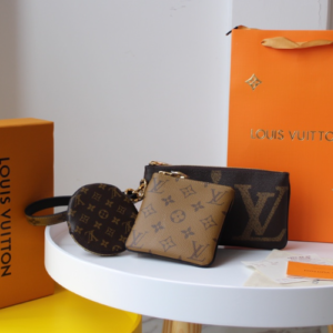 Louis Vuitton Three-Piece Monogram Canvas Handbag 17738