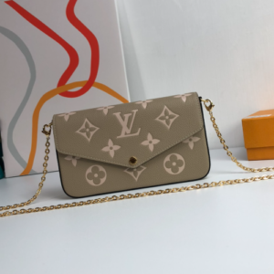 Louis Vuitton Pochette Félicie Chain Bag - Khaki 13895