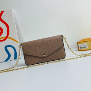 Louis Vuitton Pochette Félicie Chain Bag - Khaki 64895