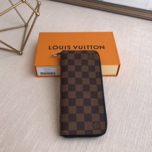 Louis Vuitton Men's Vertical Zip Wallet - Brown 43852