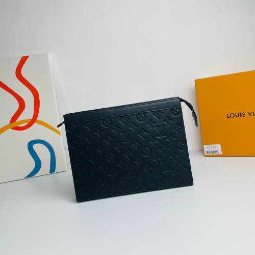 Louis Vuitton Pochette Voyage Medium Clutch - Black 45238