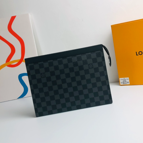 Louis Vuitton Pochette Voyage Medium Clutch - Black 98045