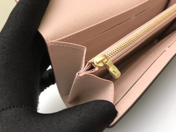 Louis Vuitton Envelope-Style Wallet - Brown Grid Powder 41544 - Image 3