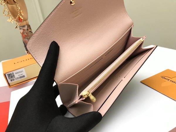 Louis Vuitton Envelope-Style Wallet - Brown Grid Powder 41544 - Image 4