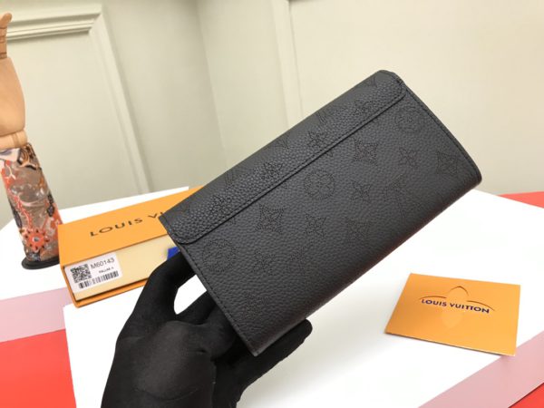 Louis Vuitton Zipper Coin Pocket Wallet - Black 99296 - Image 2