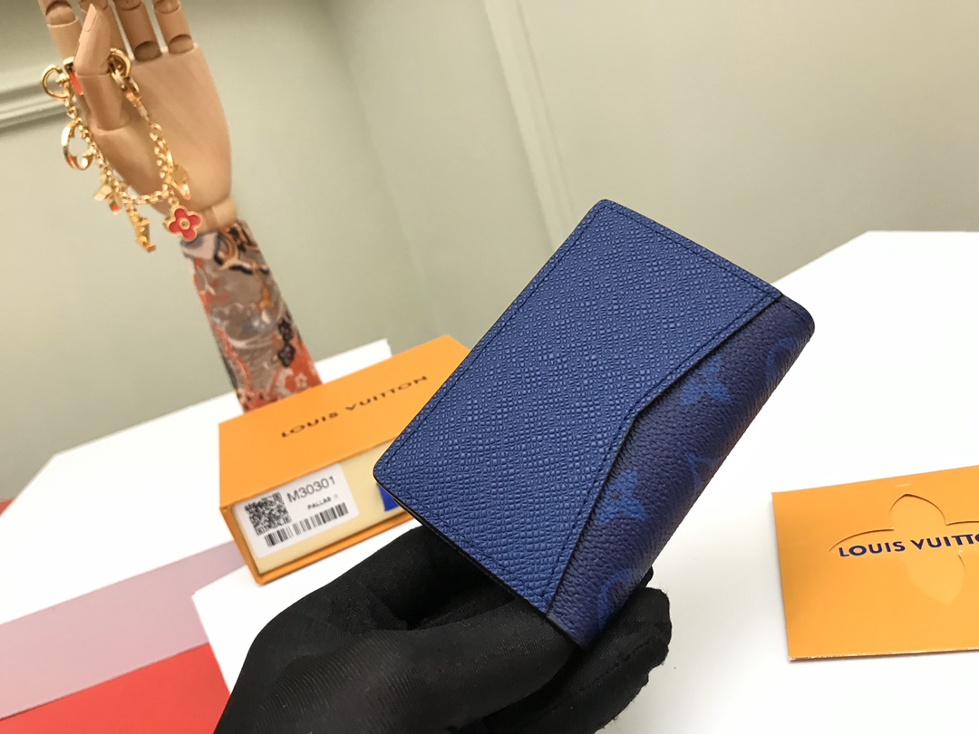 Louis Vuitton Pocket Wallet - Blue 50029 - Image 2
