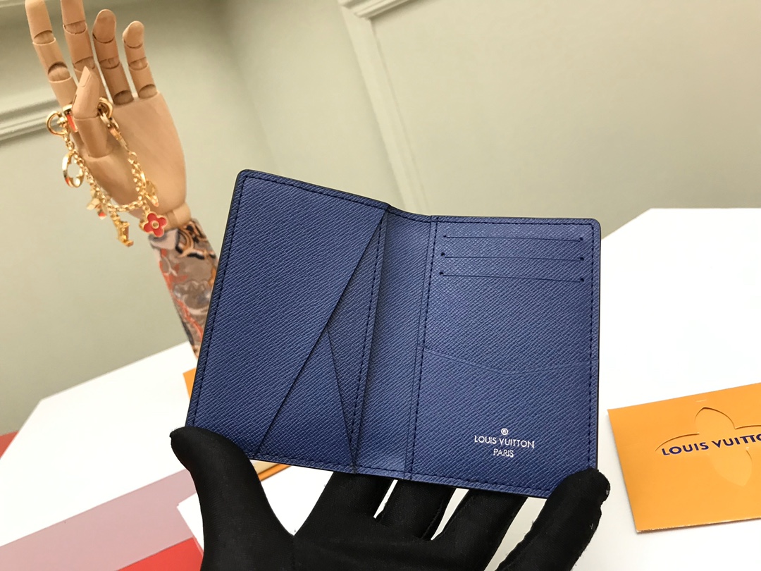 Louis Vuitton Pocket Wallet - Blue 50029 - Image 3