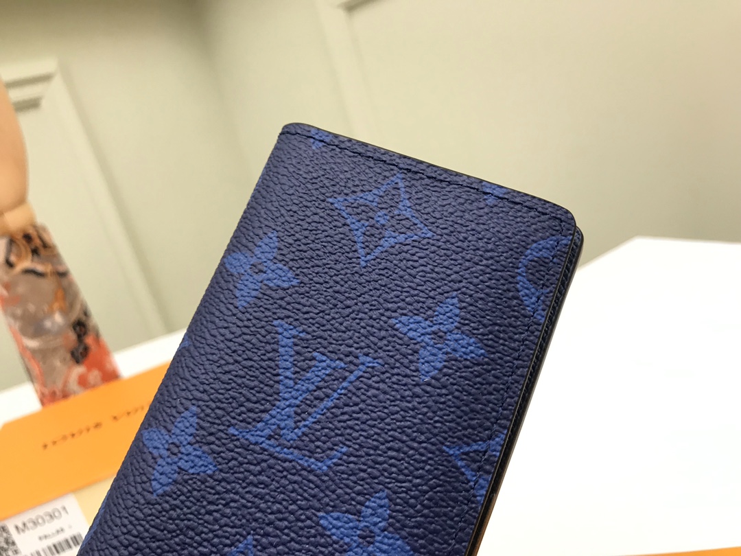 Louis Vuitton Pocket Wallet - Blue 50029 - Image 5