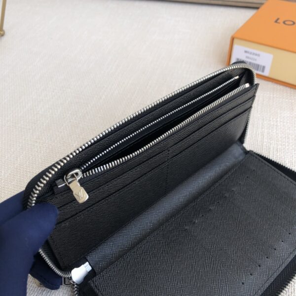 Louis Vuitton Men's Vertical Zip Wallet - Black 69640 - Image 2