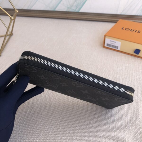 Louis Vuitton Men's Vertical Zip Wallet - Black 69640 - Image 4