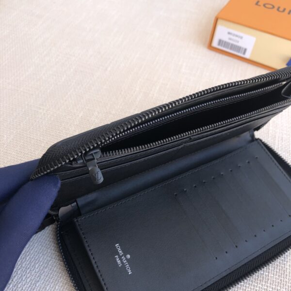 Louis Vuitton Monogram Shadow Zippy Vertical Wallet - Black 46175 - Image 2