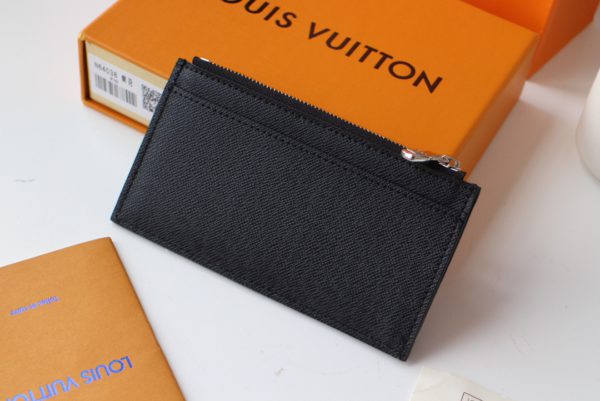 Louis Vuitton New Coin Zipper Card Holder - Black 82164 - Image 5