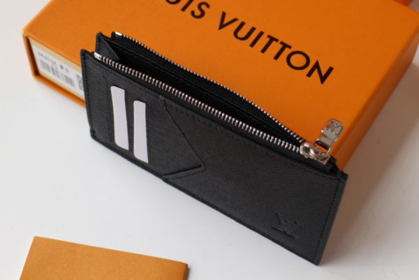 Louis Vuitton New Coin Zipper Card Holder - Black 82164 - Image 2