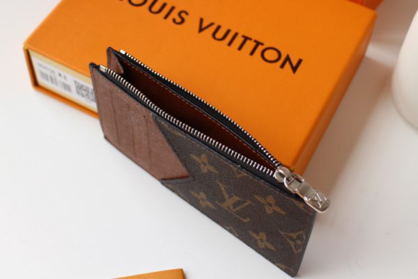 Louis Vuitton New Coin Zipper Card Holder - Brown 41092 - Image 3