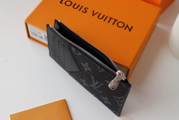 Louis Vuitton New Coin Zipper Card Holder - Black 97765 - Image 2