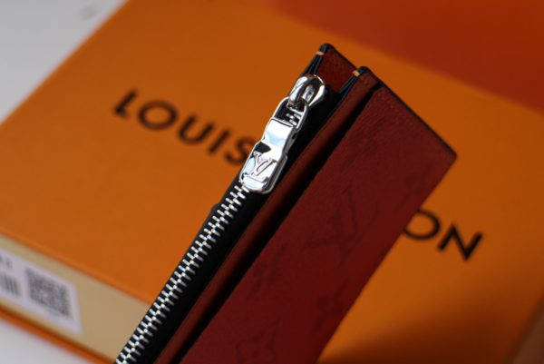 Louis Vuitton New Coin Zipper Card Holder - Orange 25911 - Image 5