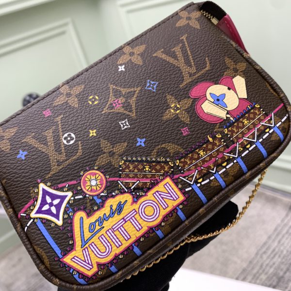 Louis Vuitton Christmas Pochette Accessoires Mini Clutch 56038 - Image 4