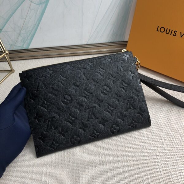 Louis Vuitton Mélanie Medium Clutch - Black 82430 - Image 5