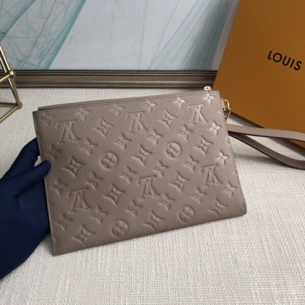 Louis Vuitton Mélanie Medium Clutch - Apricot 16253 - Image 5