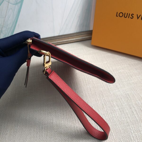 Louis Vuitton Mélanie Medium Clutch - Red 21143 - Image 3