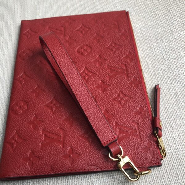 Louis Vuitton Mélanie Medium Clutch - Red 21143 - Image 2