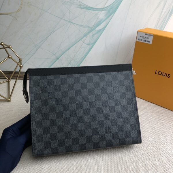 Louis Vuitton Pochette Voyage Medium Handbag - Black 77479 - Image 5