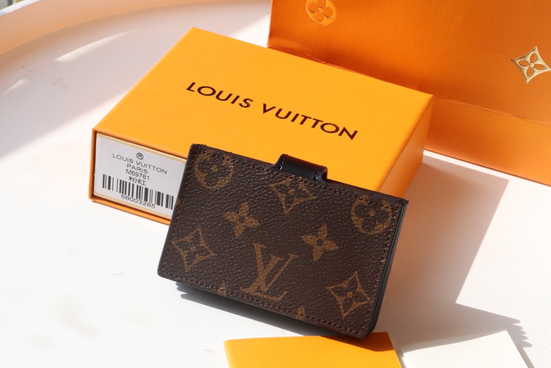 Louis Vuitton New Card Holder - Black 18519 - Image 5
