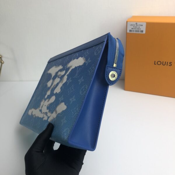 Louis Vuitton Pochette Voyage Handbag - Blue 12573 - Image 4