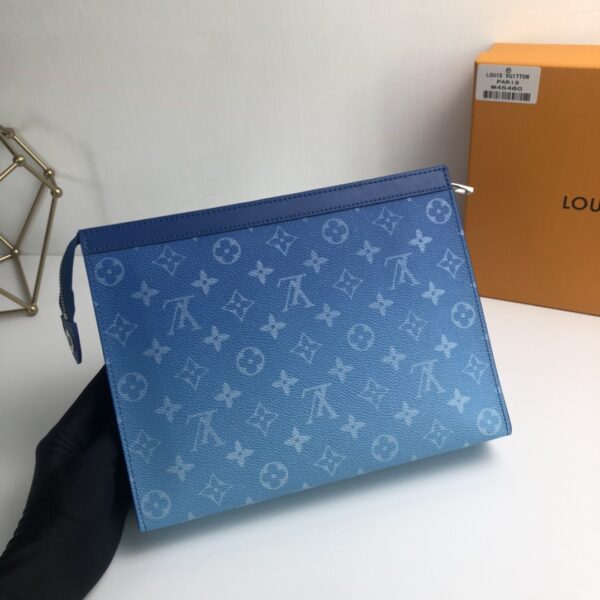 Louis Vuitton Pochette Voyage Handbag - Blue 12573 - Image 5