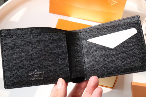 Louis Vuitton MULTIPLE Wallet - Black/Gray 90469 - Image 3