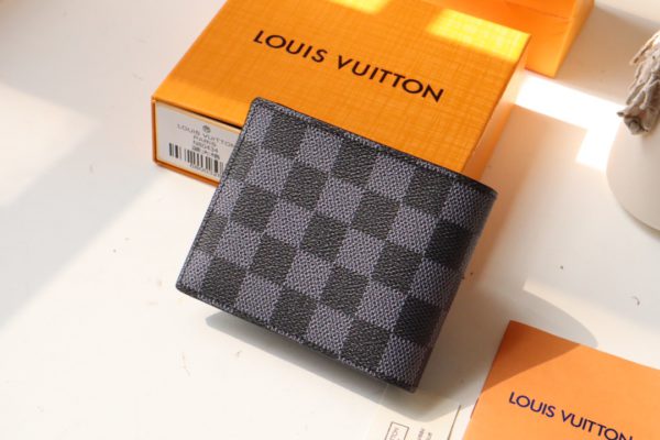 Louis Vuitton MULTIPLE Wallet - Black/Gray 90469 - Image 5