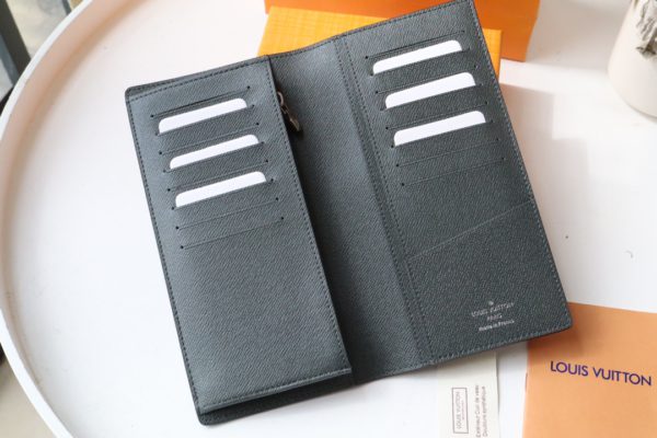 Louis Vuitton BRAZZA Wallet - Black/Gray 26599 - Image 3