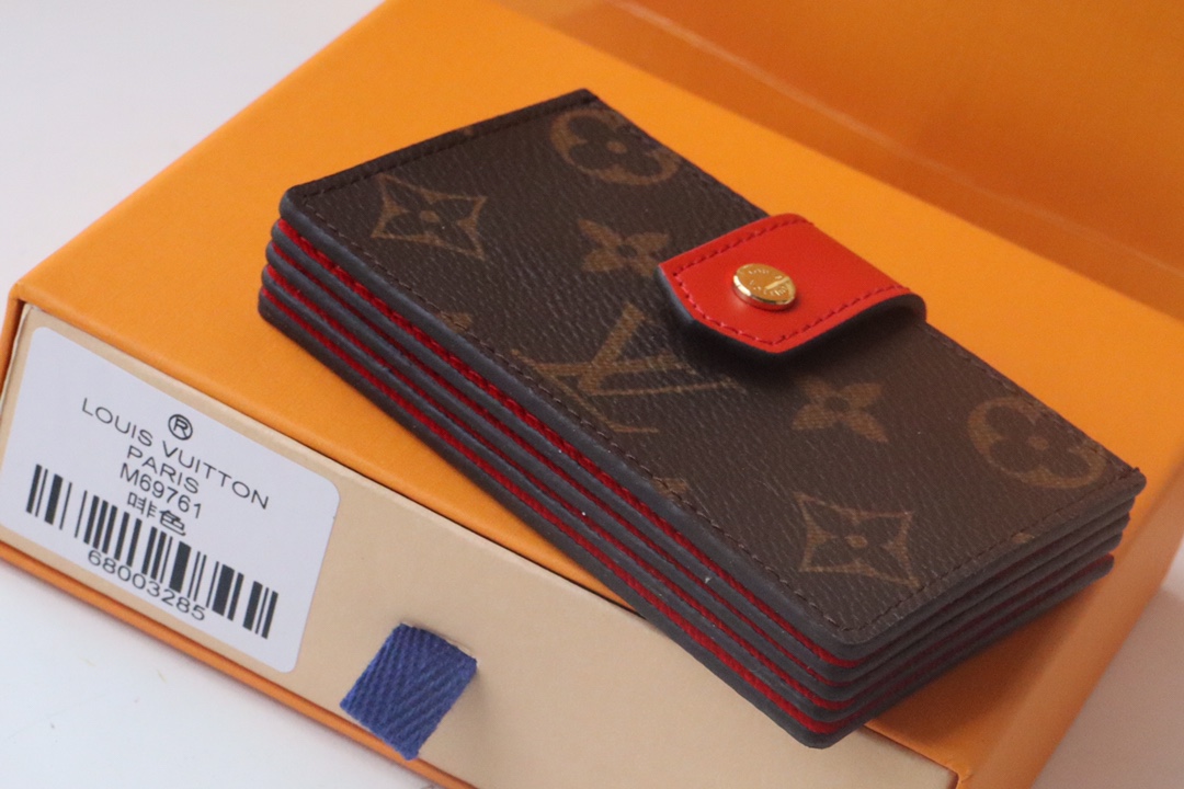 Louis Vuitton New Card Holder - Red 51138 - Image 4