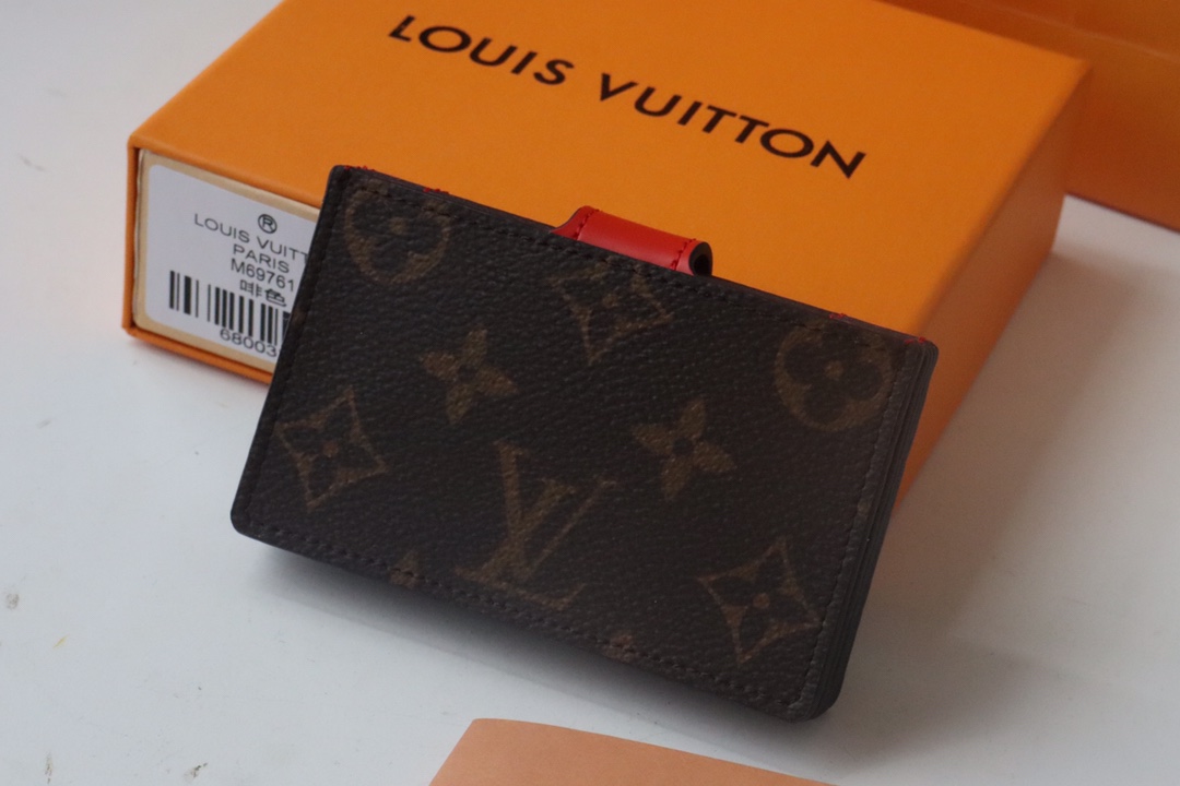 Louis Vuitton New Card Holder - Red 51138 - Image 5