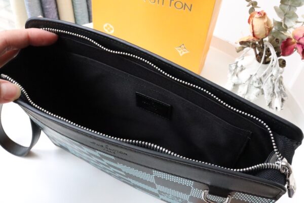 Louis Vuitton Standing Clutch Bag - Light Blue 53400 - Image 2