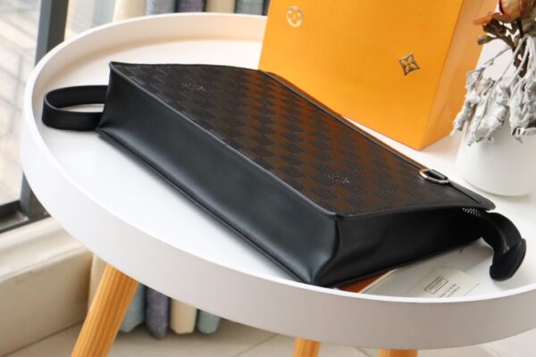 Louis Vuitton Standing Clutch Bag - Black 36312 - Image 3