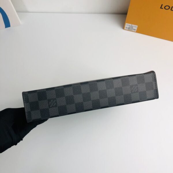 Louis Vuitton Pochette Voyage Medium Clutch - Black 75447 - Image 3