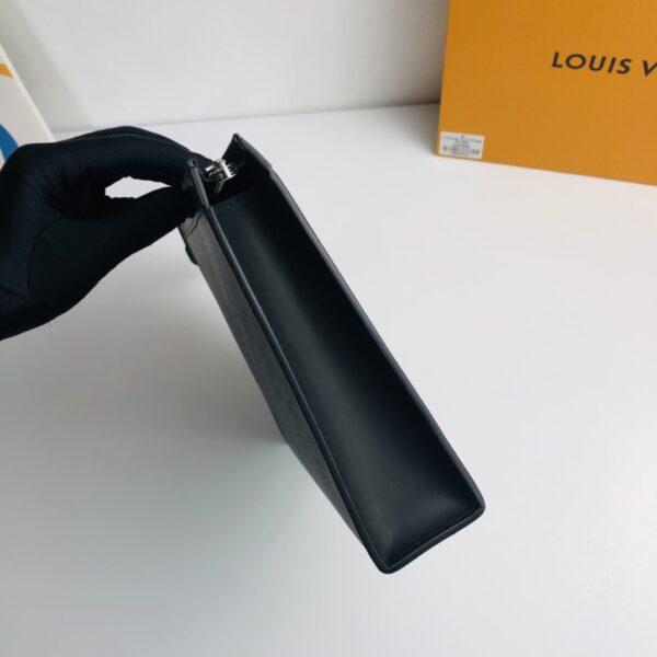 Louis Vuitton Pochette Voyage Medium Clutch - Black 75447 - Image 4