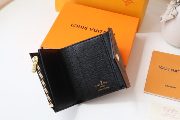 Louis Vuitton Block Coin Purse Compact Zoe Wallet 64276 - Image 3